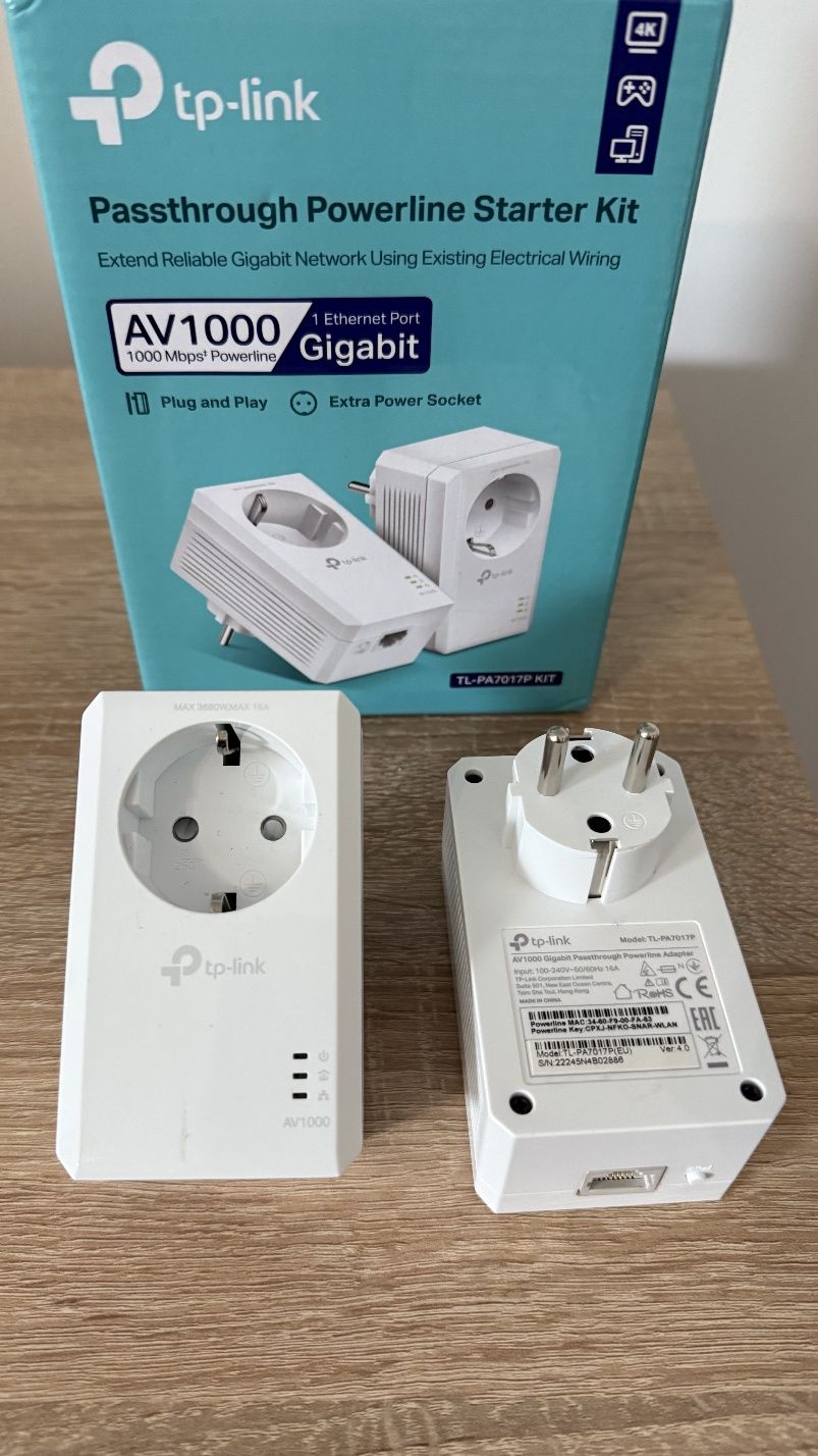 Powerline PLC AV1000 TP-link TL-PA7017P Kit