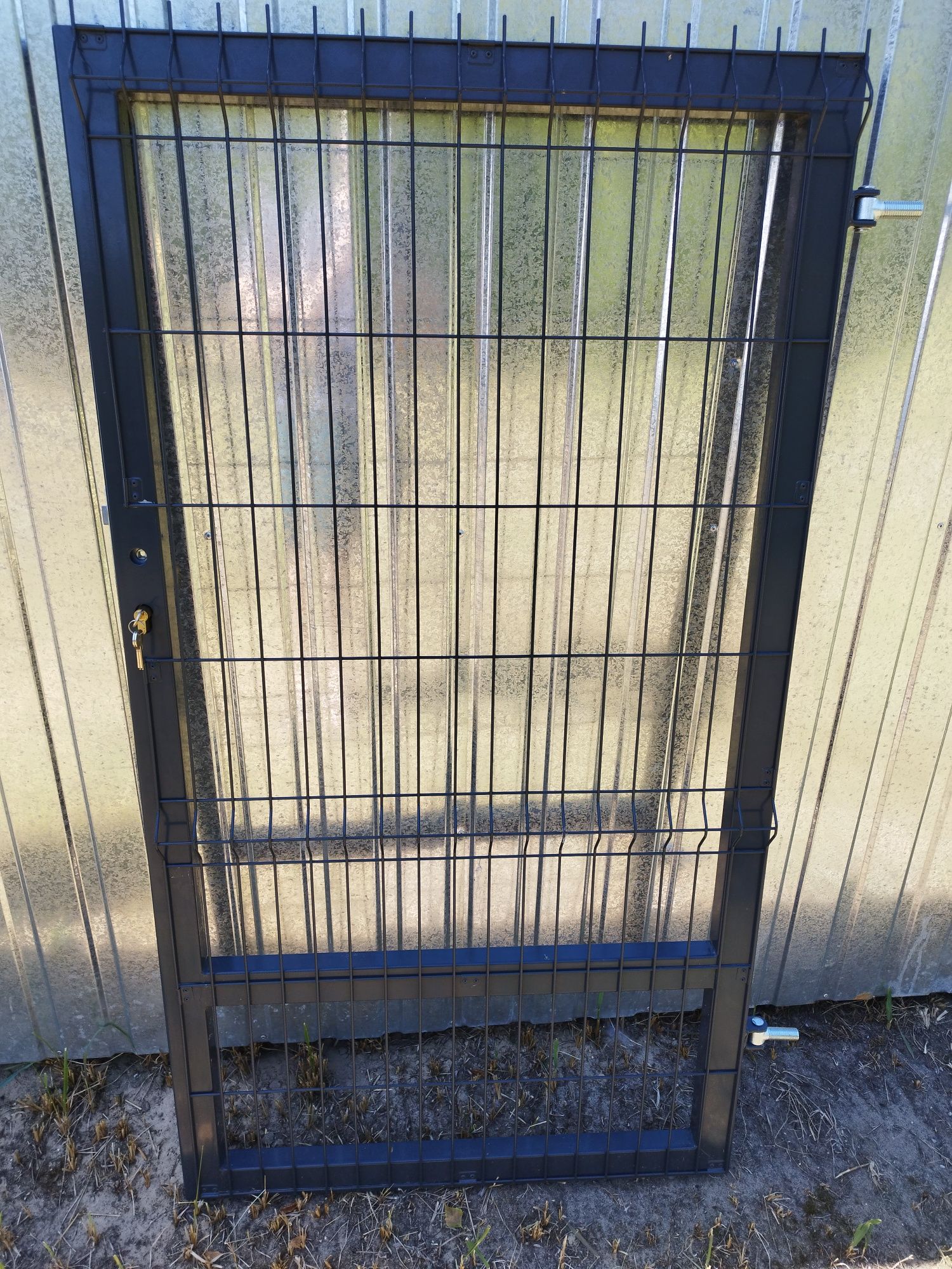 Furtka 160x100 Europłot panel Wiśniowski elektrozamek  zamek z wkładką