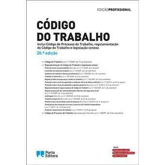 Código do Trabalho - 20.ª Edição - Ed. Profissional