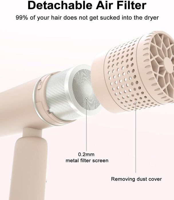 Потужний фен Дорожній 7MAGIC, Мощный Ионный Фен Для Быстрой Сушки ШАРА