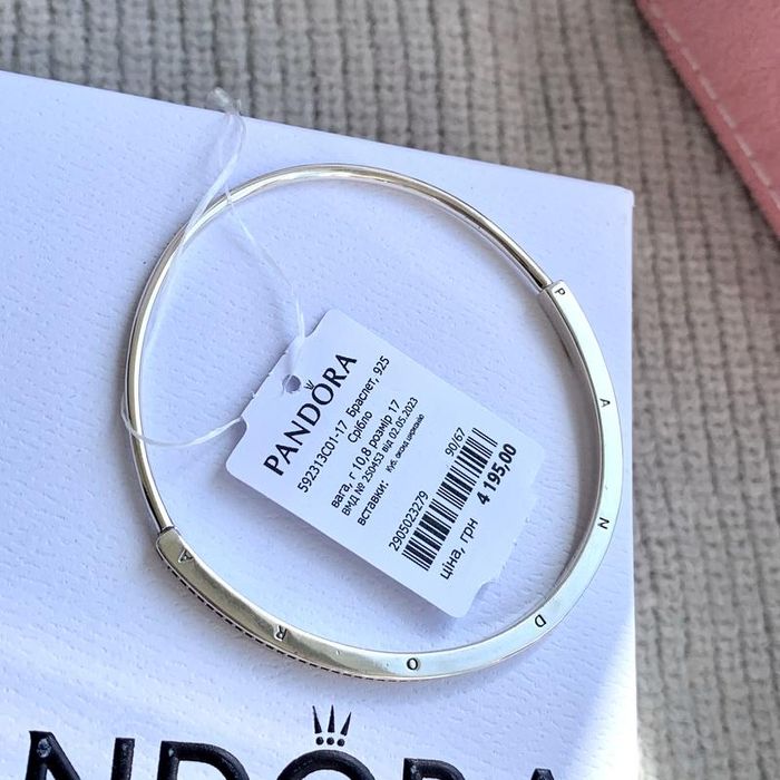 Браслет Пандора оригінальний Бангл I-D Pandora новий срібло 925
