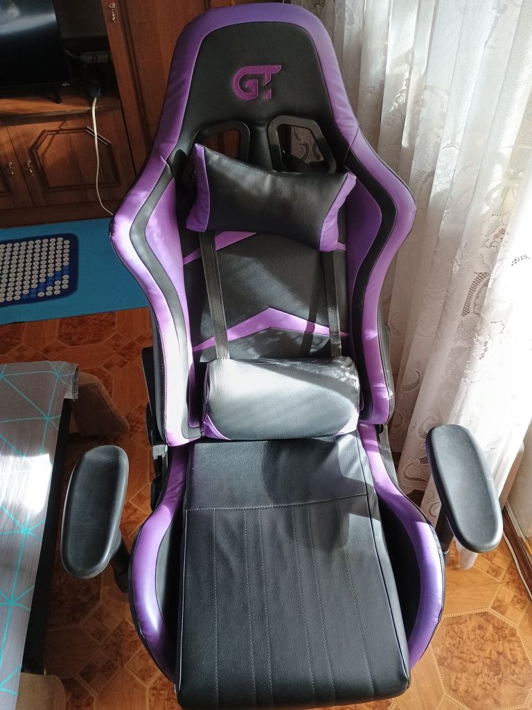 Кресло компутерное новое Кресло GT RACER X-2324 Fabric Black/Gray