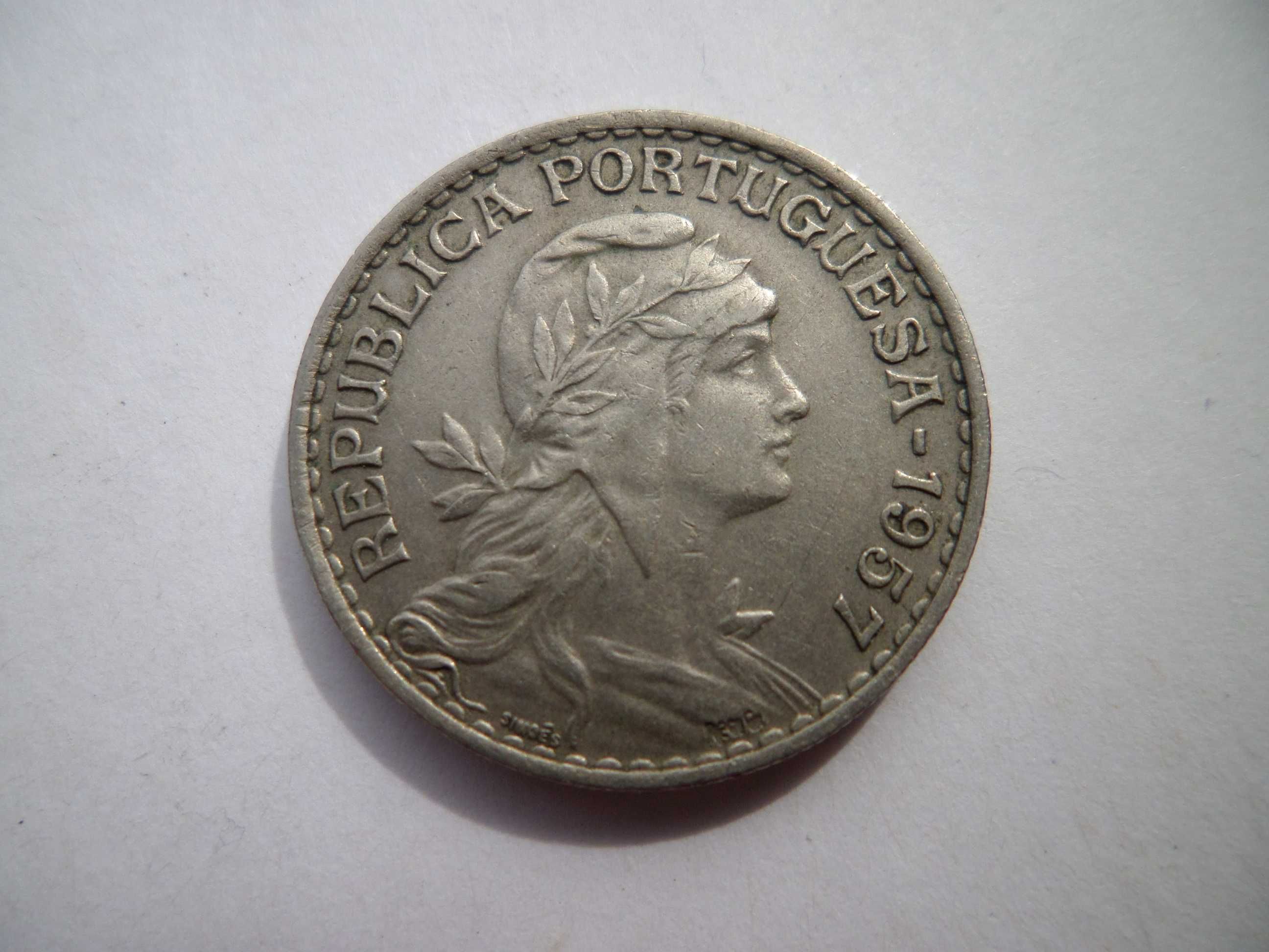 Moeda da Republica Portuguesa:  1 Escudo 1957