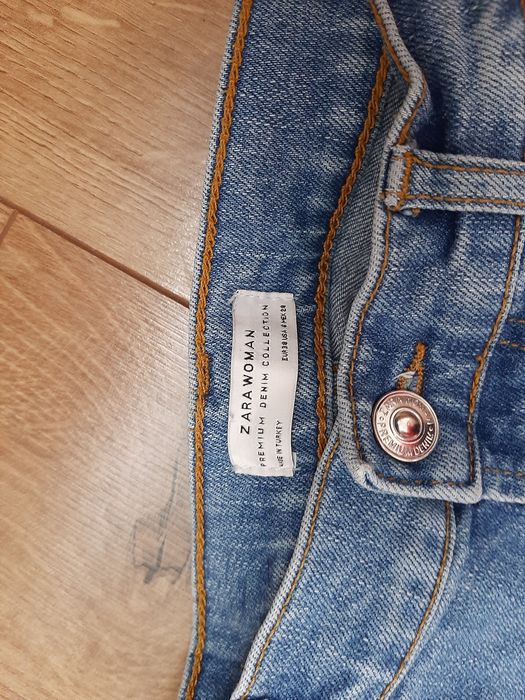 Джинси zara з лампасами скінні