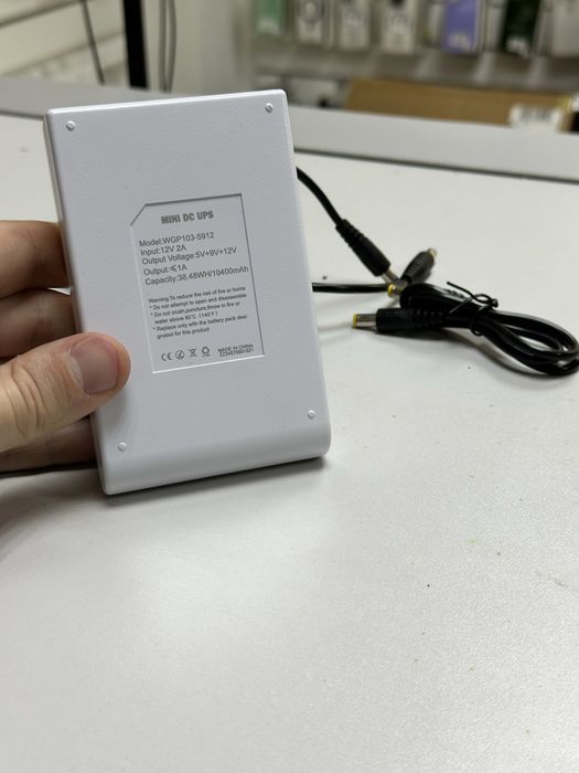 ДБЖ для роутера 10000 мач 38w безперебійник wifi white 10400 mah білий