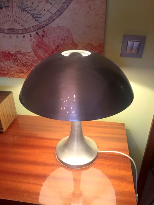 Candeeiro de mesa Silver Mushroom, Louis Kalff para a Philips 1960