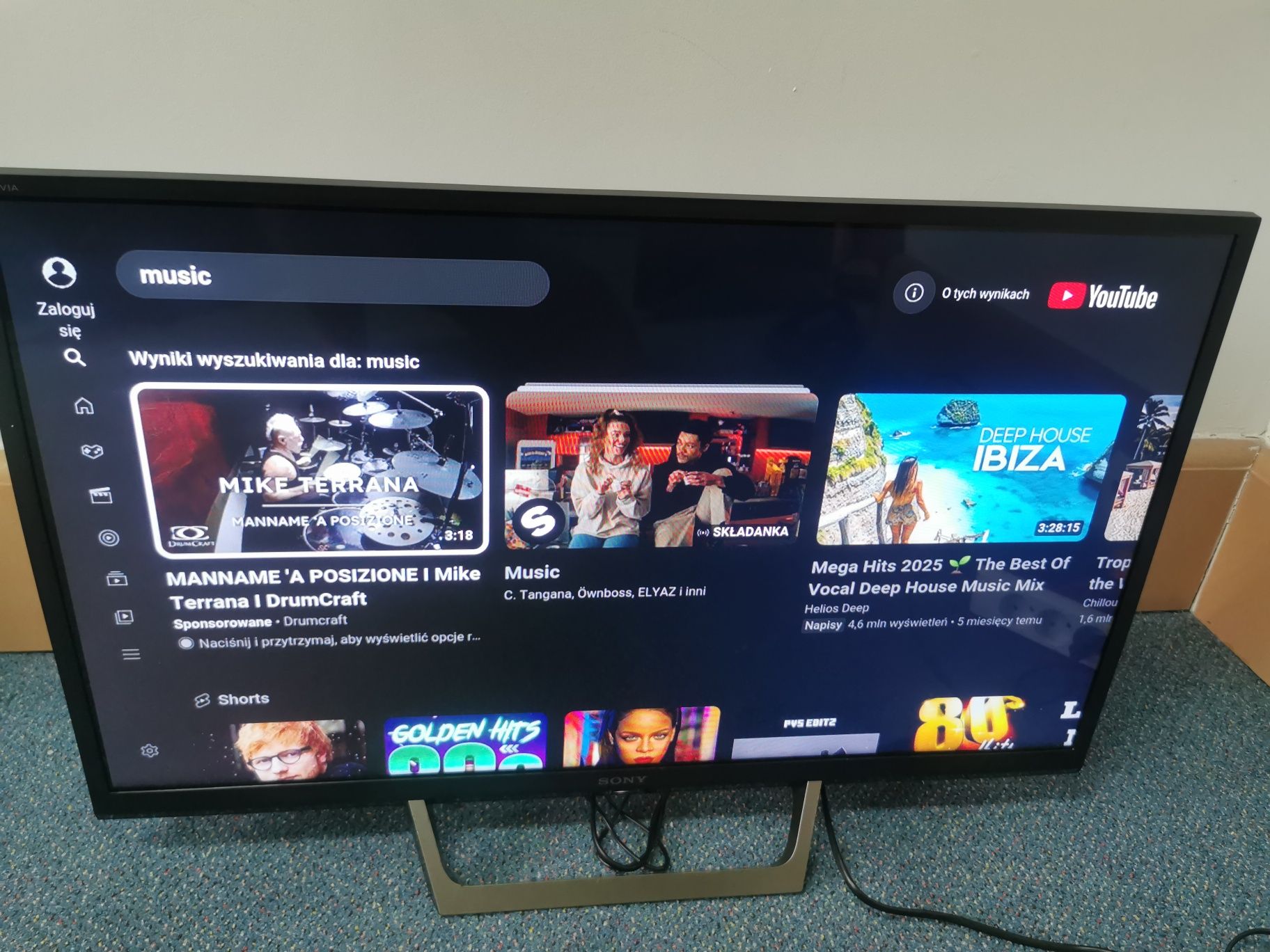 Sony 32 dvbt2 transport