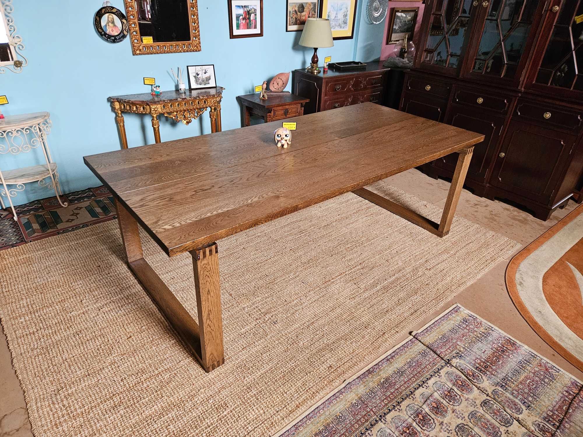 Mesa para sala ou escritório em chapa de carvalho - Sem marcas de uso