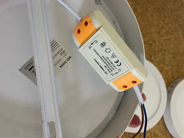 6 Lâmpadas LED Painel Redondo de Teto 20W