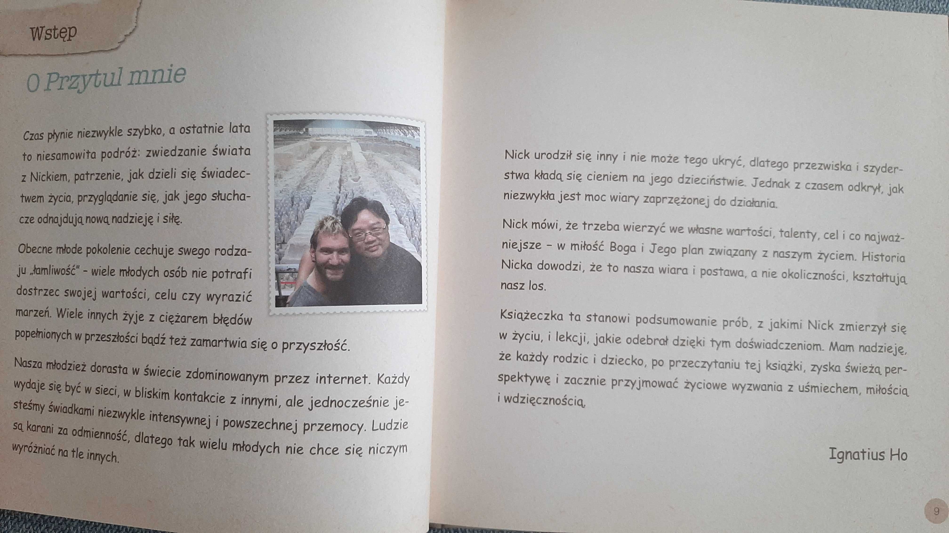 Nick Vujicic Przytul mnie Osiem inspirujących lekcji Dreamergo Ding