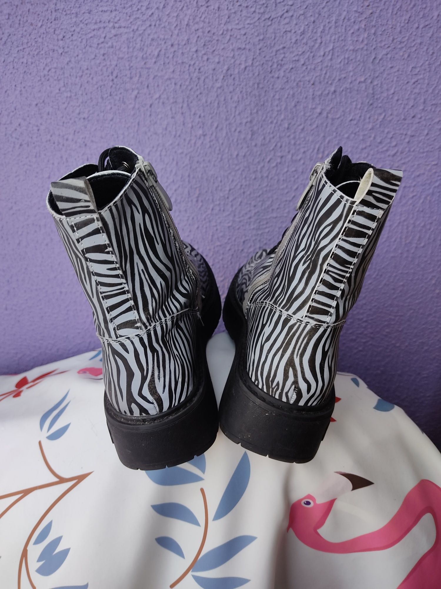 Botas Gumme Track Reflective Zebra da D.Franklin