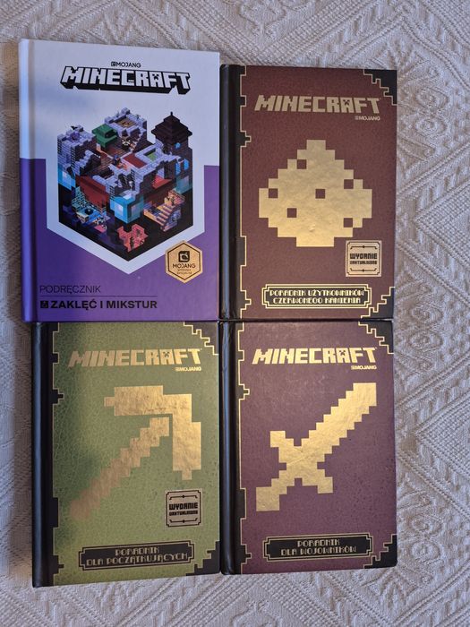 Minecraft Komplet pięknie wydanychksiążek  poradnikówradników