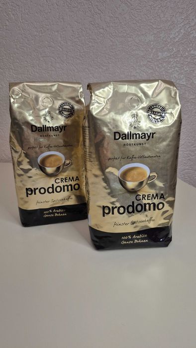 100% арабіка кава зернова Dallmayr prodomo crema Далмаєр продомо Крема