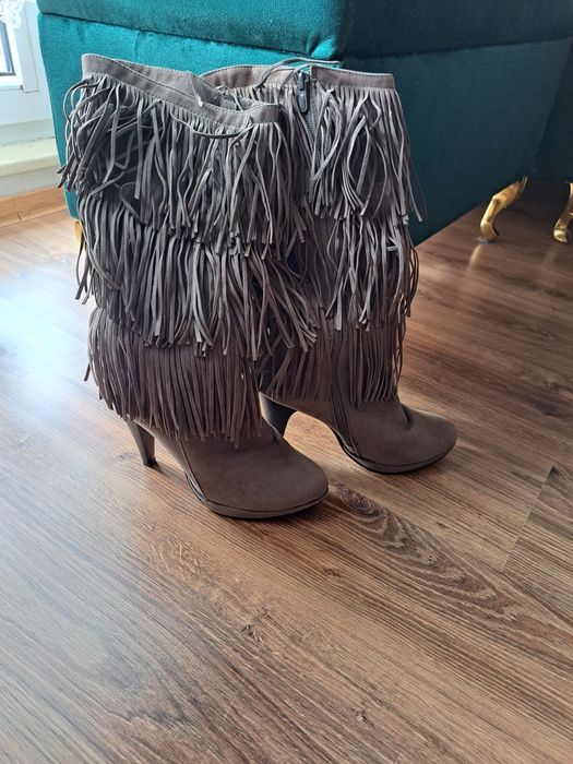 Kozaczki zamszowe r.38