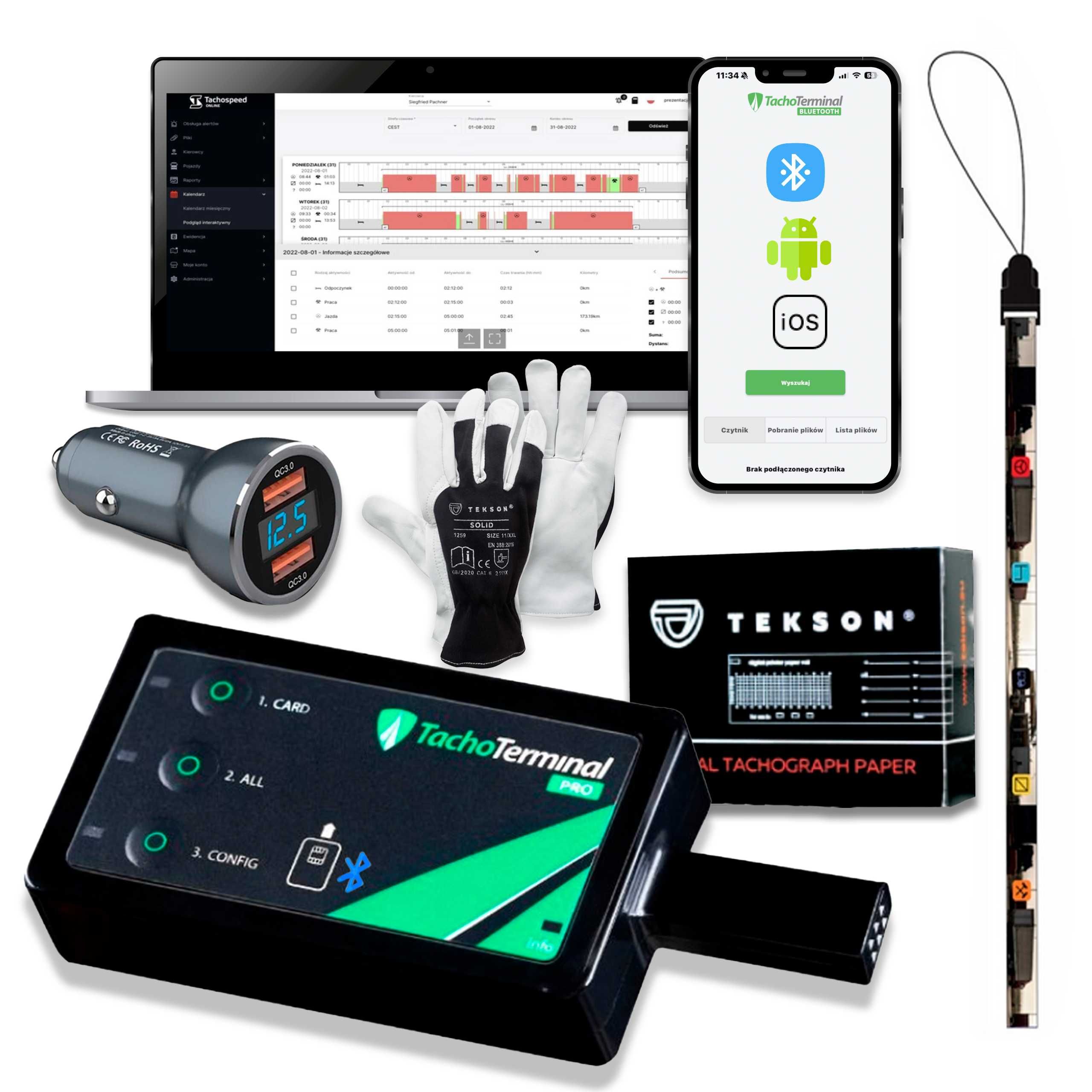 Najnowszy | TachoTerminal Pro 3 | Bluetooth + Aplikacja