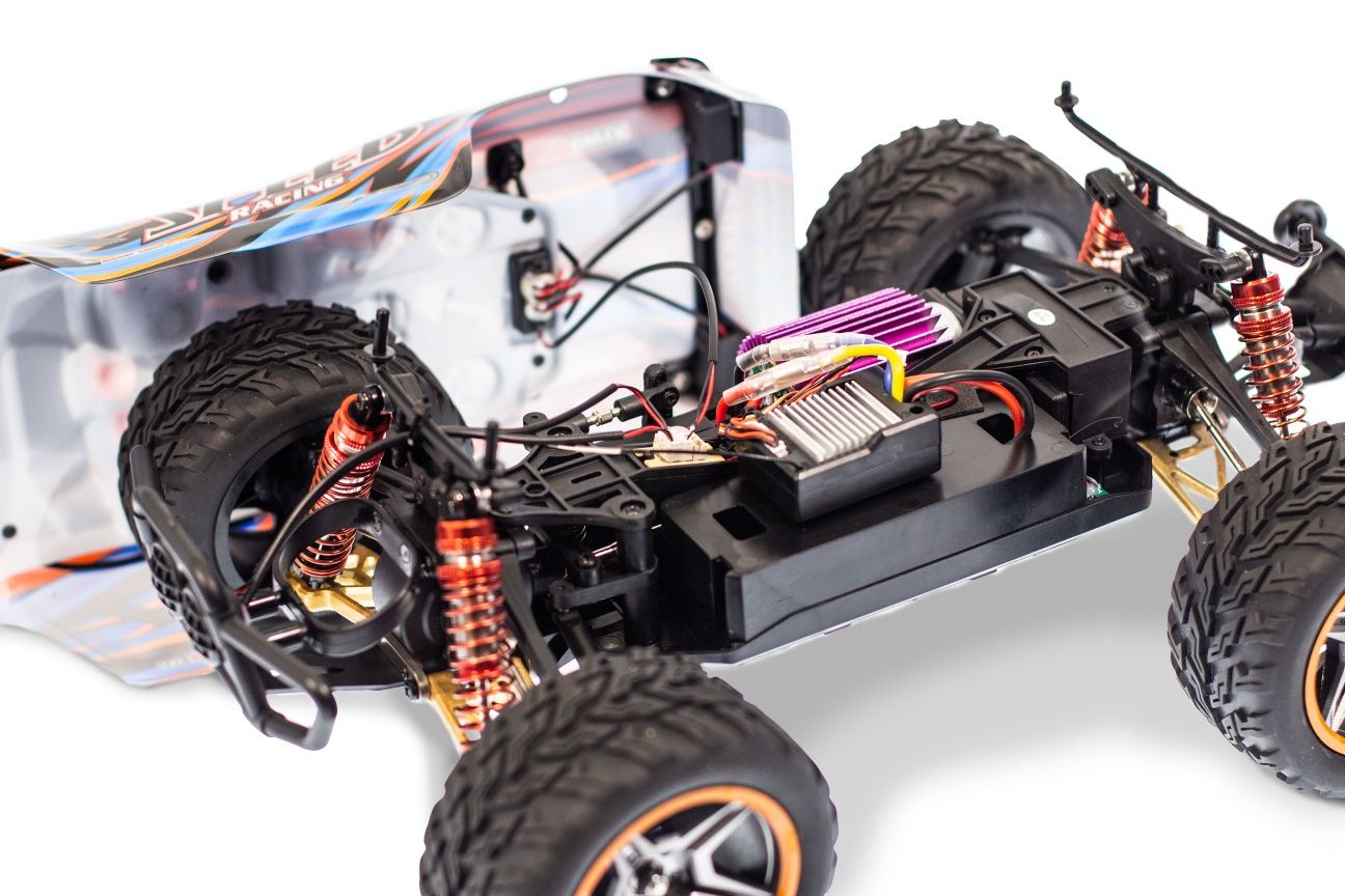 Carro RC Buggy Monster Wltoys WL 104009 LED's  1:10 45 km/h 2.4Ghz