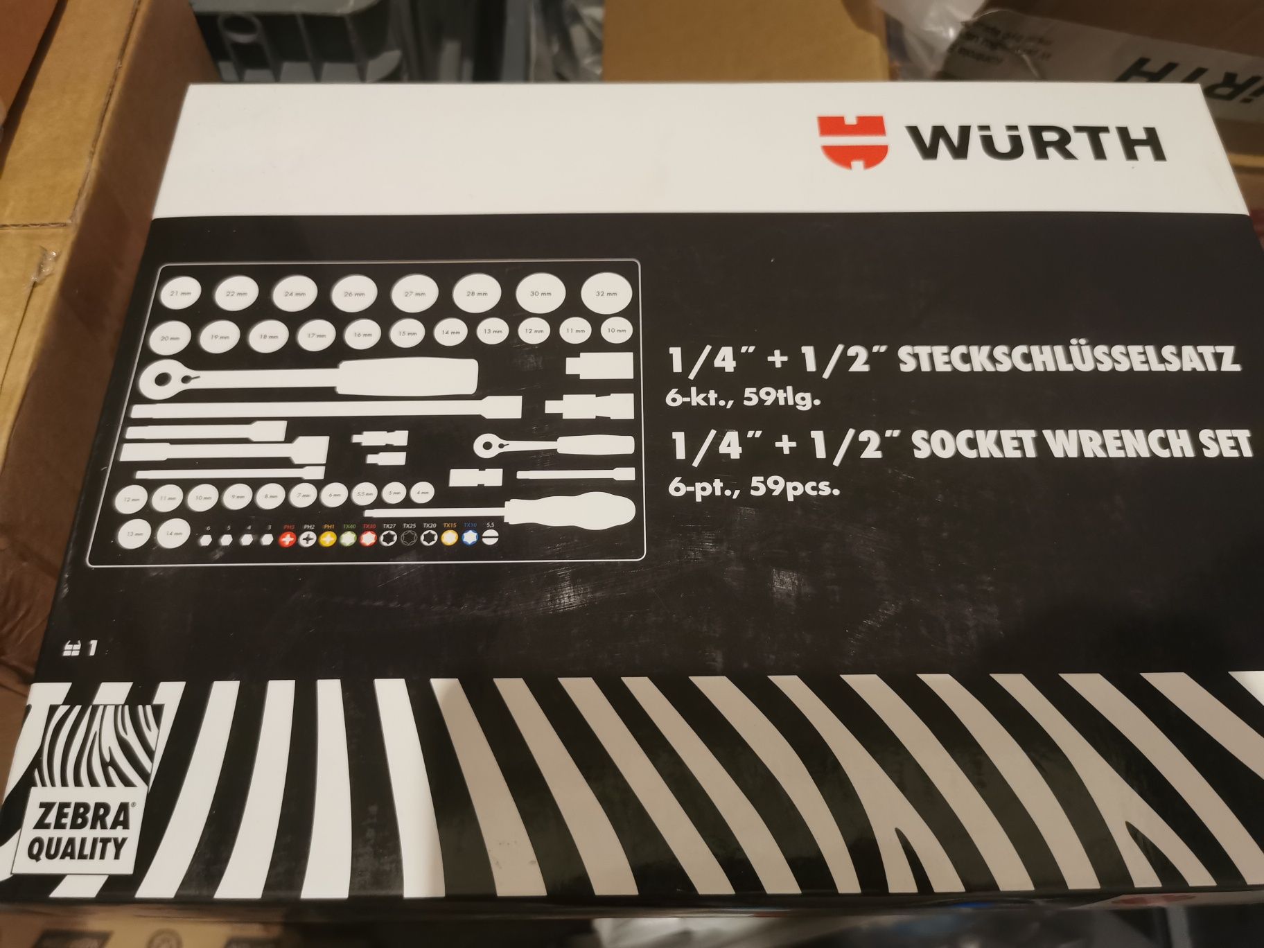 Walizka wurth zebra 59 elementów