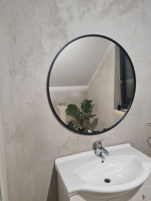 Szafka łazienkowa, bateria, lustro