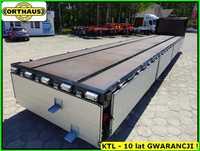 Orthaus Naczepa 13,60 m, WZMOCNIONE OBRZEŻE, burty i kłonice odpinane !!!  GOTOWA !!! Naczepa BUDOWLANKA, osie SAF, burty aluminiowe 800 mm !!