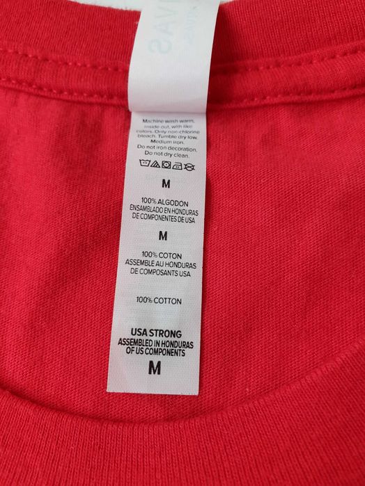 Koszulka T-shirt Nadruk Napis Christmas Vibes Świąteczna Czerwona M