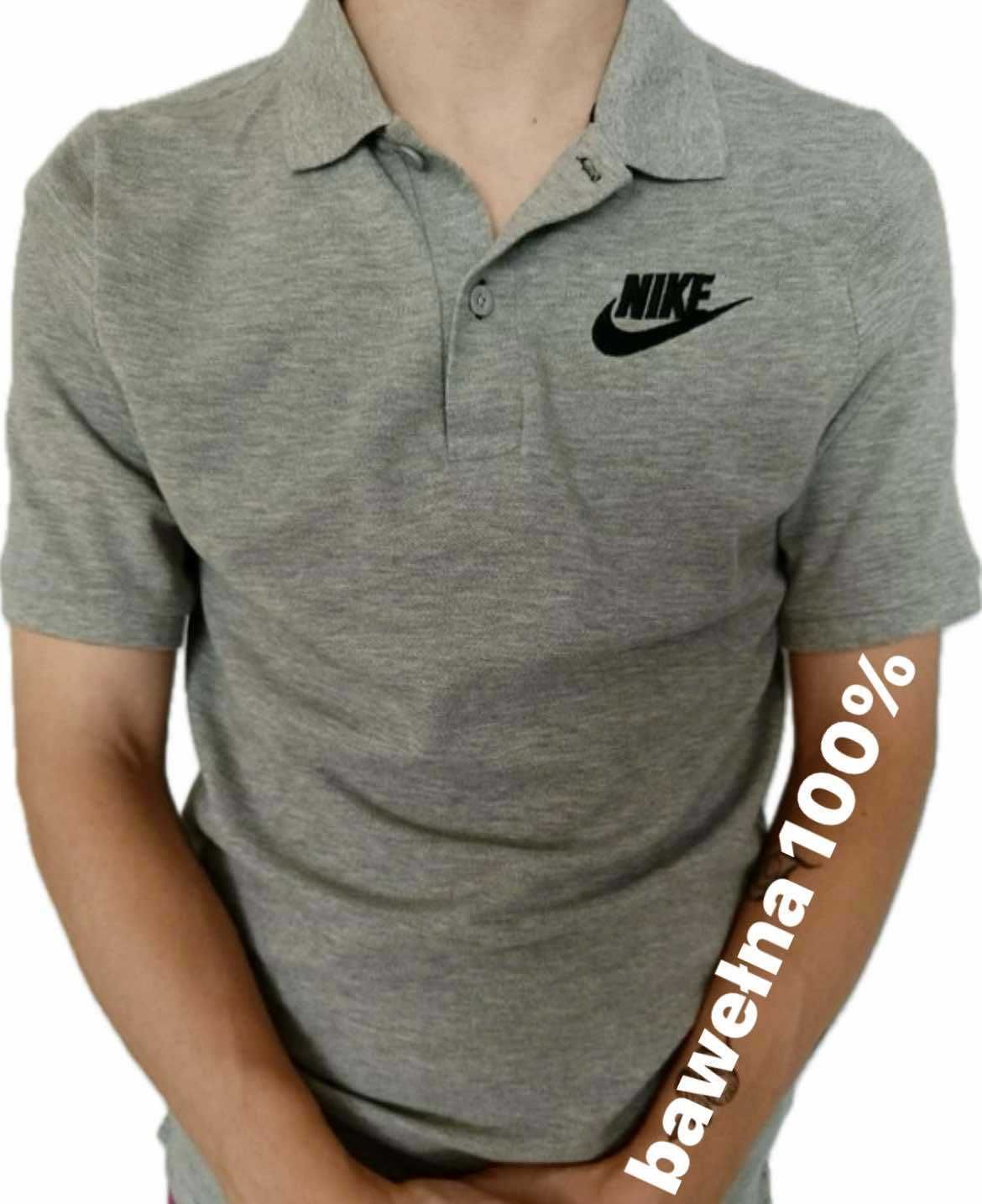 Koszulka Polo Nike XS szara męska unisex
