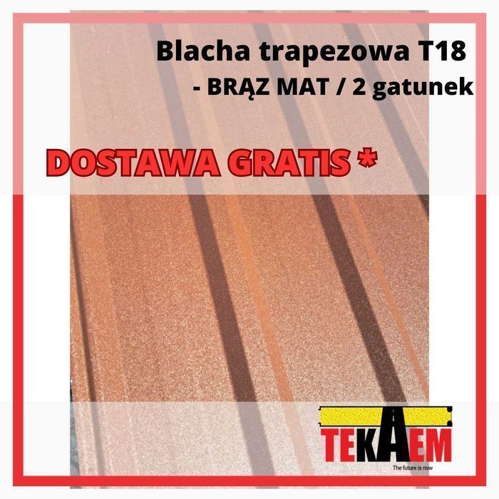 Blacha TRAPEZOWA - Transport GRATIS - blachodachówka SUPER CENA!