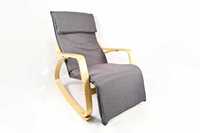 Крісло гойдалка для квартири, кресло качалка Style нова Natural Gray