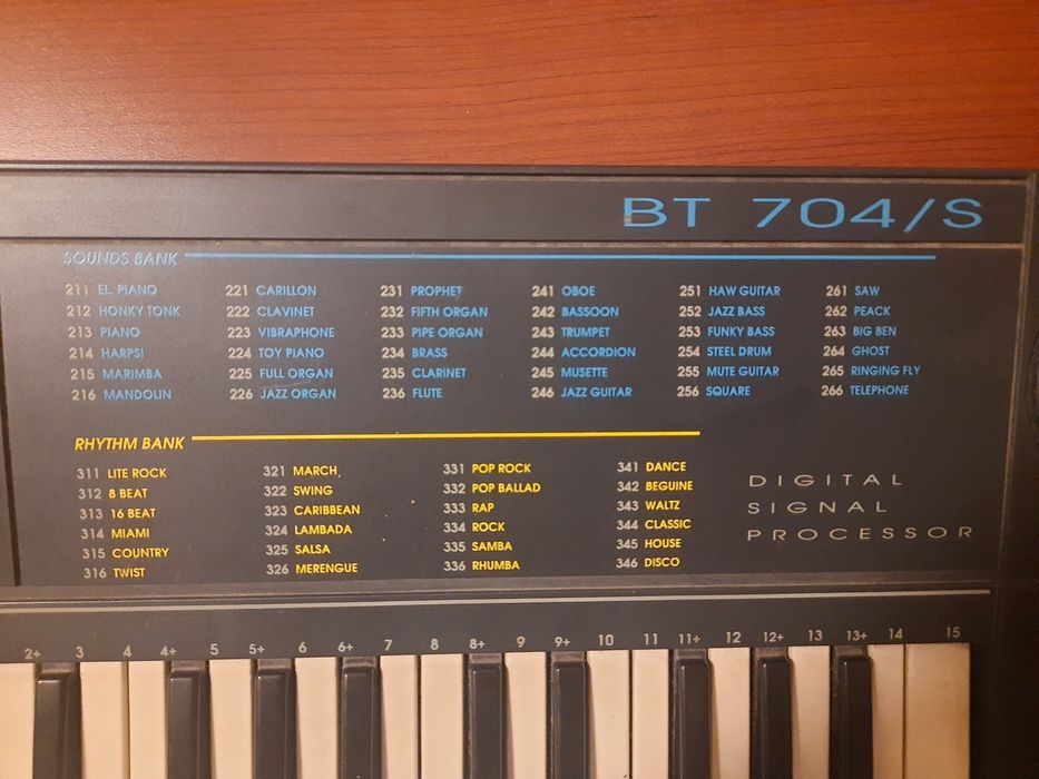 Mały keyboard BONTEMPI BT 704 / S system5