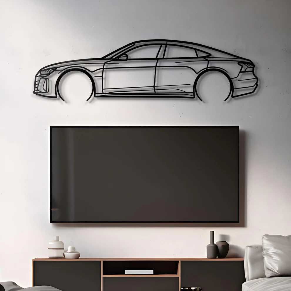 Дерев'яний декор для дому Audi RS E-Tron GT 56см