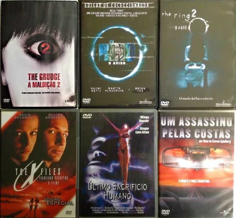 36 DVDs - TERROR - Raros - Muito Bom  Estado