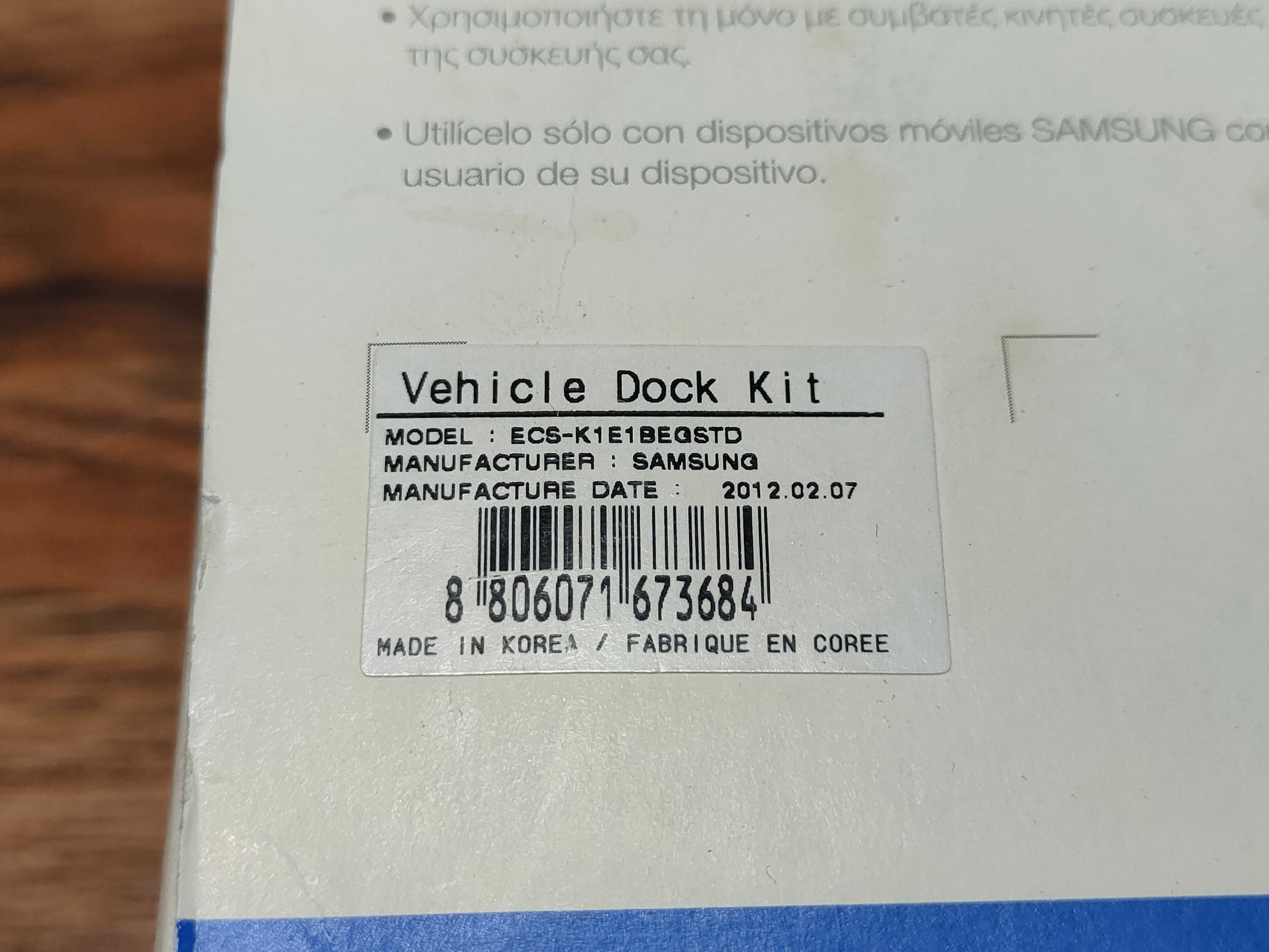 Samsung Galaxy Note Vehicle Dock Kit uchwyt samochodowy