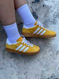 Кроссовки Adidas Gazelle Indoor Orange Peel White Yellow