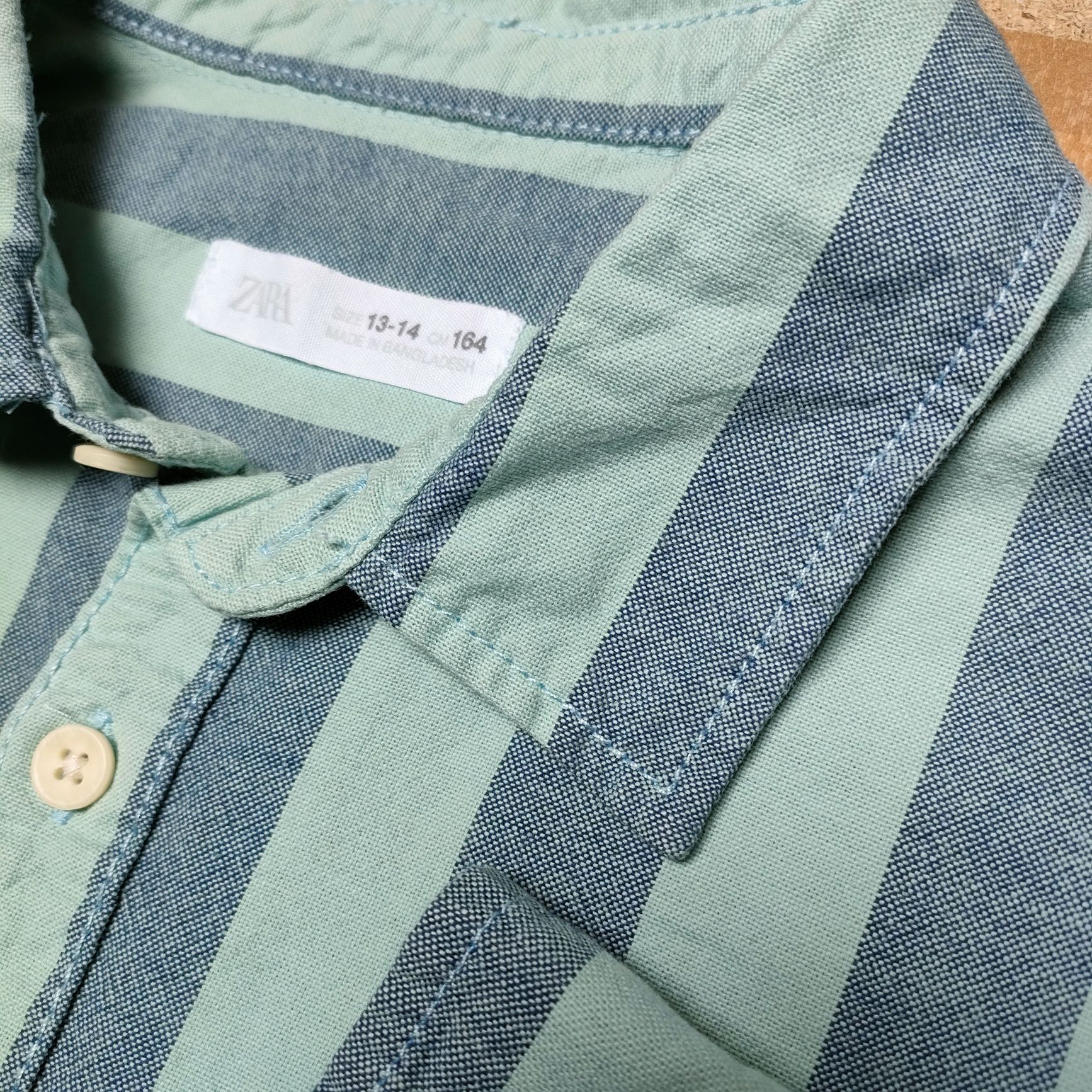 Koszula chłopięca Zara w paski, rozmiar 164 – modna i wygodna