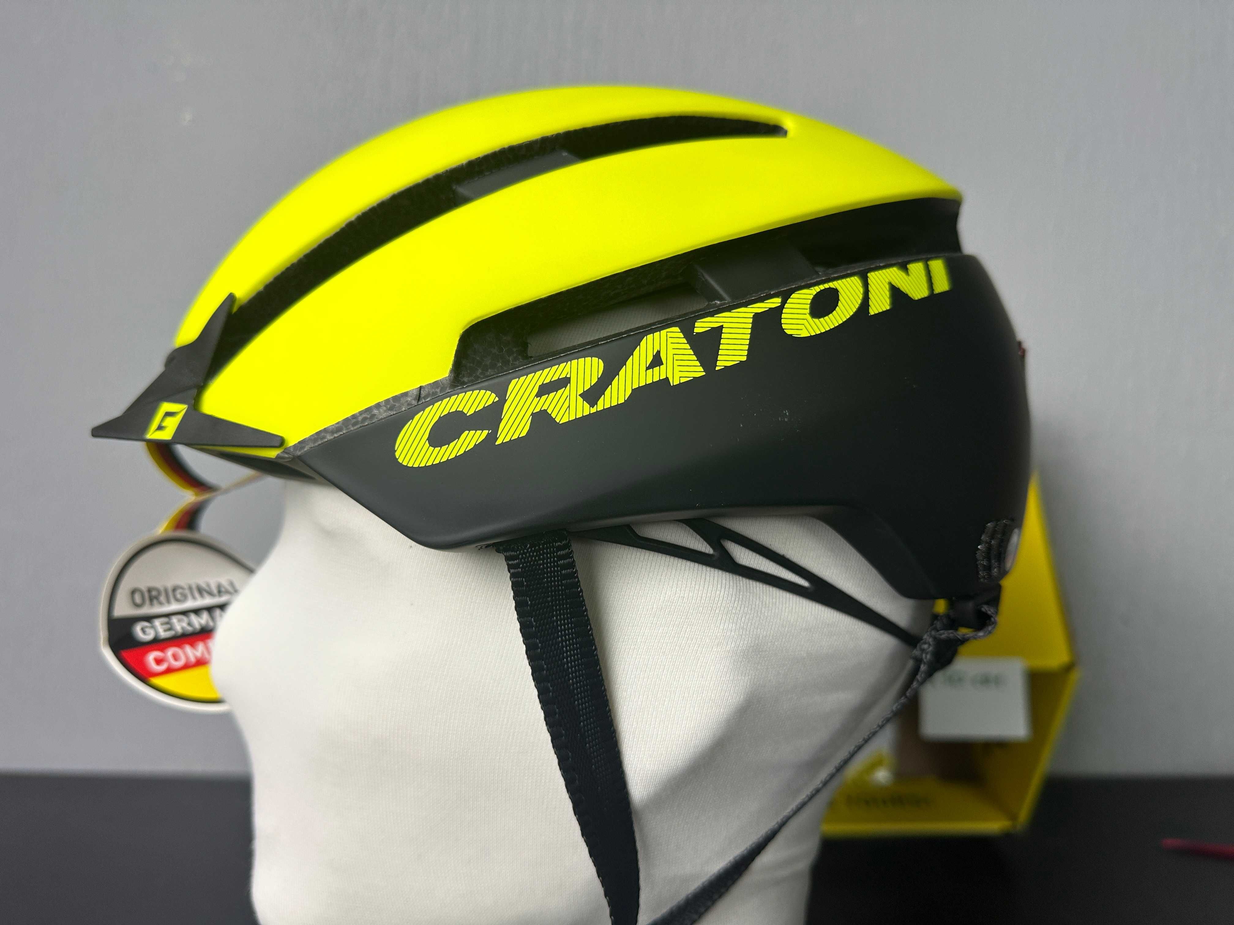 Kask CRATONI C-loom lime-black matt S-M