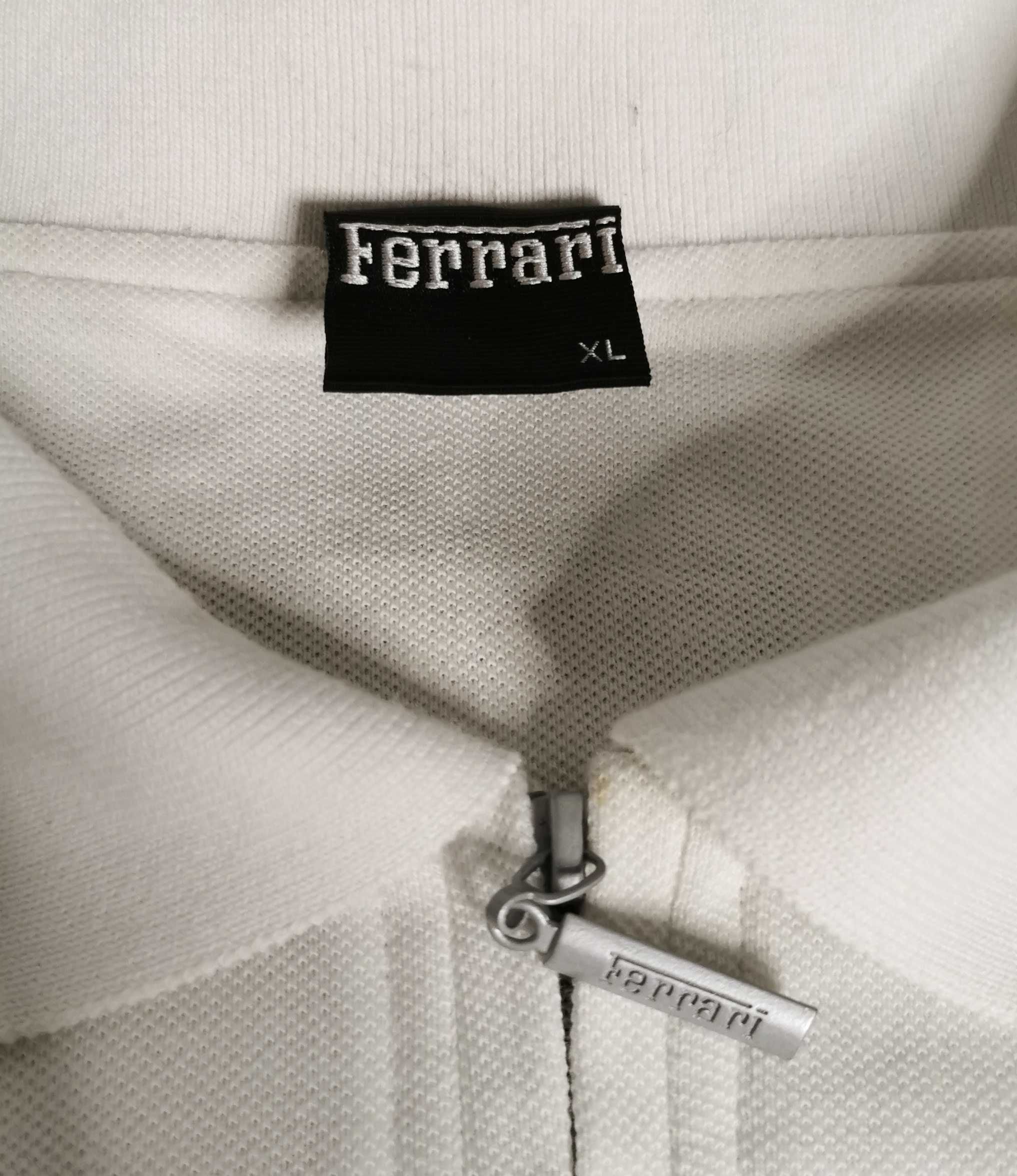 T-shirt polo Ferrari rozmiar XL/XXL biała white