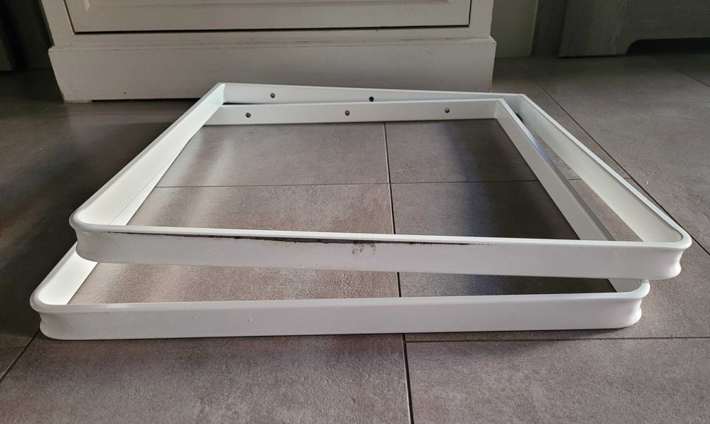 Białe Nogi metalowe do stolika komody 54x50 2 szt.