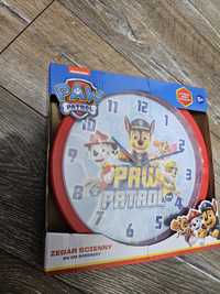 Nowy zegar ścienny Psi Patrol 24 cm