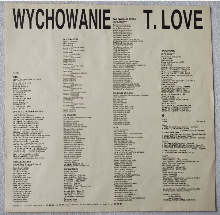 T.Love - Wychowanie + teksty piosenek