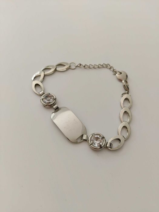 Bransoletka kolor srebrny