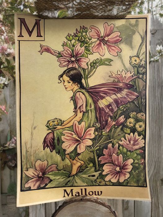 Retro Vintage - Flower Fairy/Harajuku Art - plakat papierowy (A3)