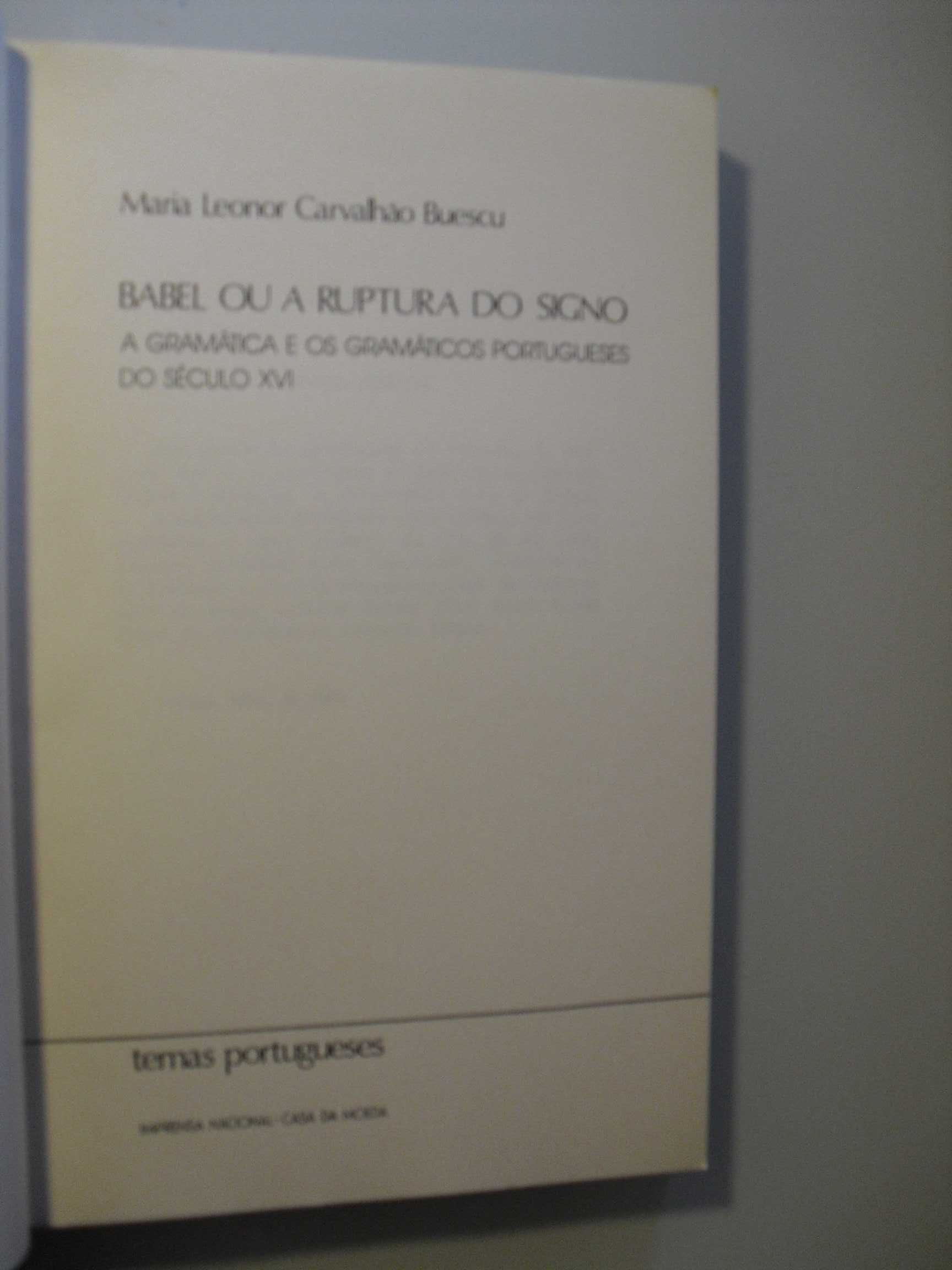 Buescu (Maria Carvalhão)A Gramática e os Gramáticos Portugueses