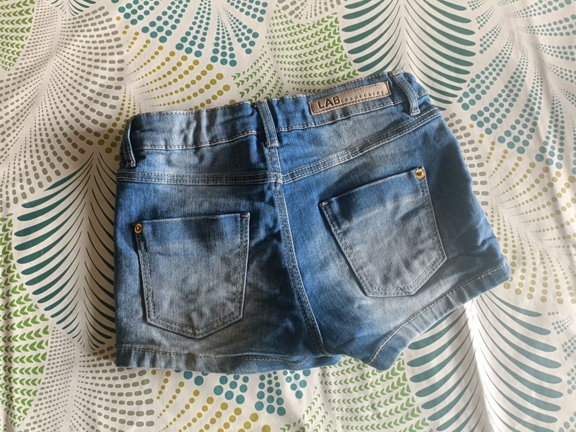 Szorty jeans dziewczęce rozmiar 134. KappAhl