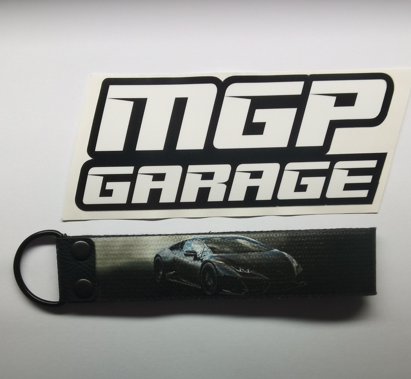 MGP GARAGE limitowana smycz krótka Lamborghini Huracan TT + wlepa