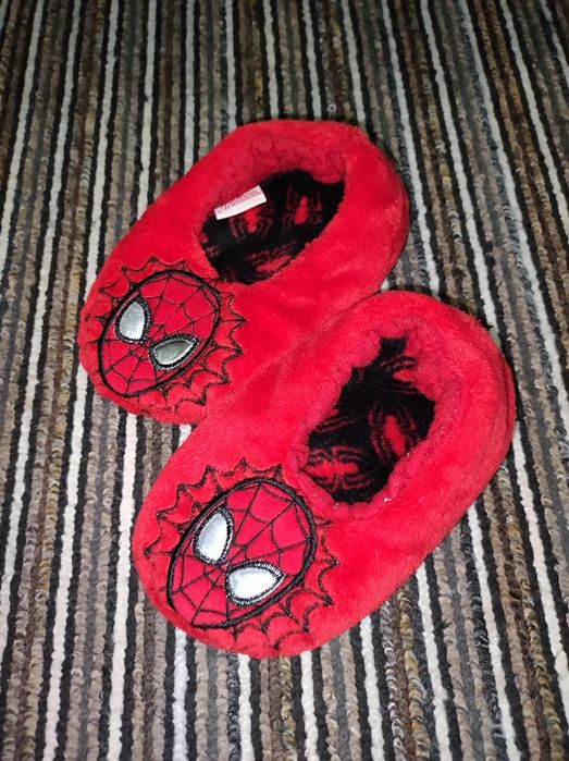 Тапочки дитячі стелька 16,5 см тапки капці плюшеві Spiderman
