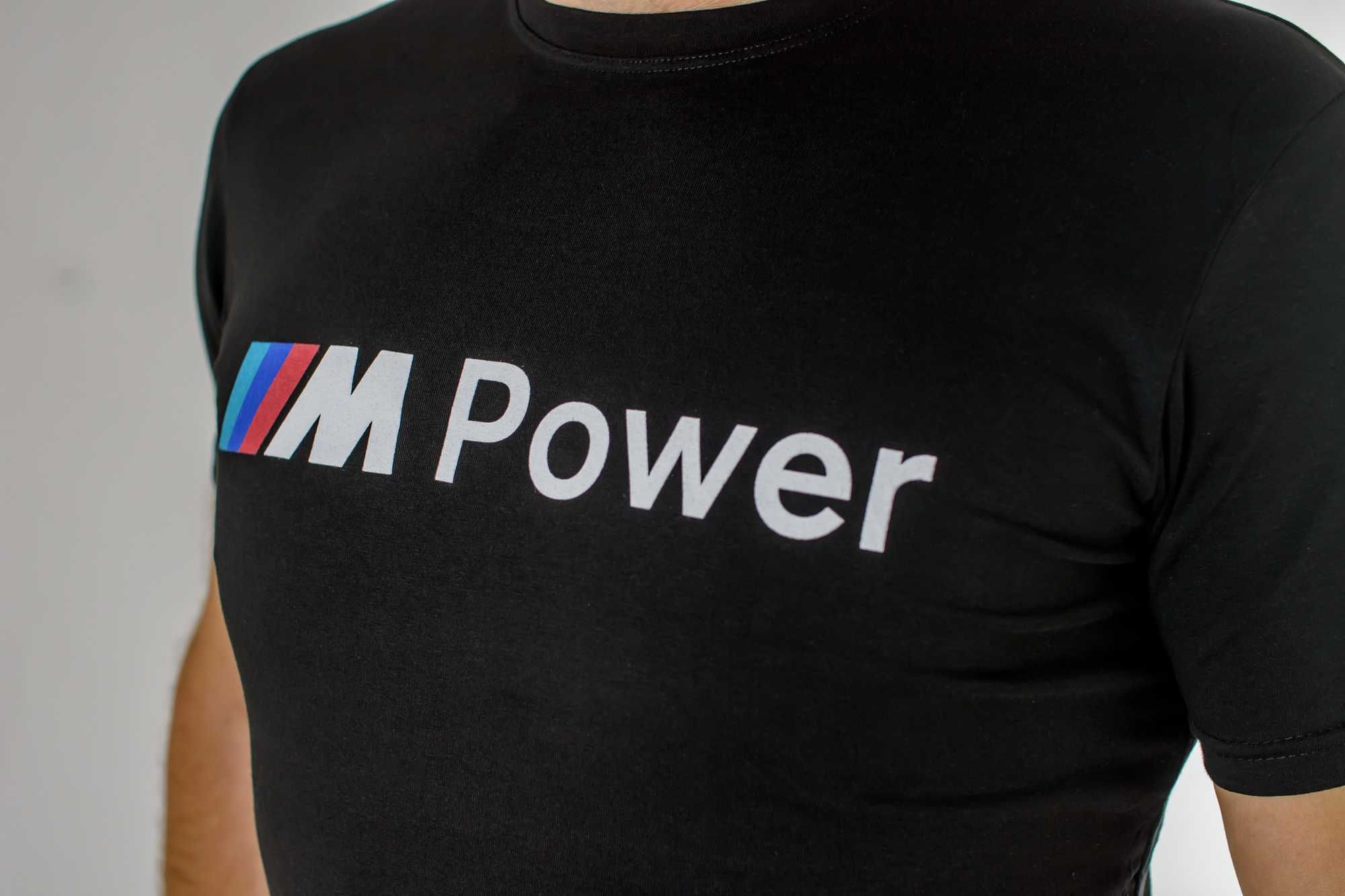 CZARNA Koszulka męska T-shirt M BMW MPOWER