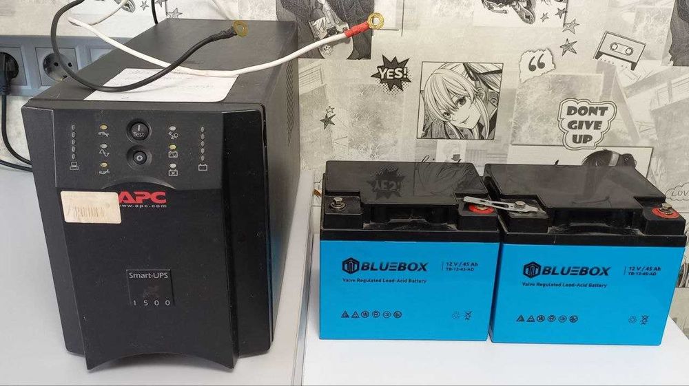 ДБЖ UPS APC Smart-UPS  1500 VA з акб 90Ah бу для котла Чистий сінус