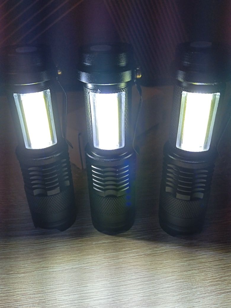 Фонарь LED USB тактический Алюминий