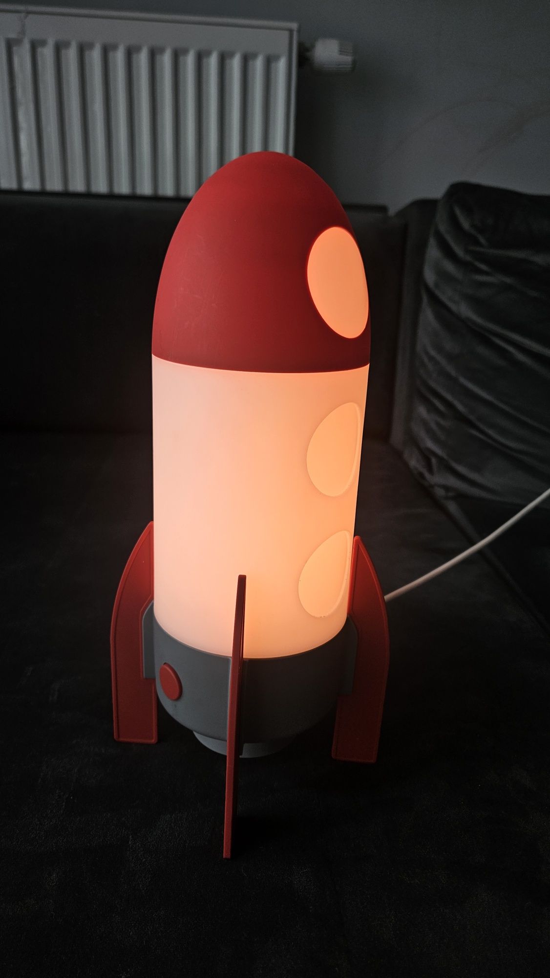 Lampka nocna dziecięca rakieta