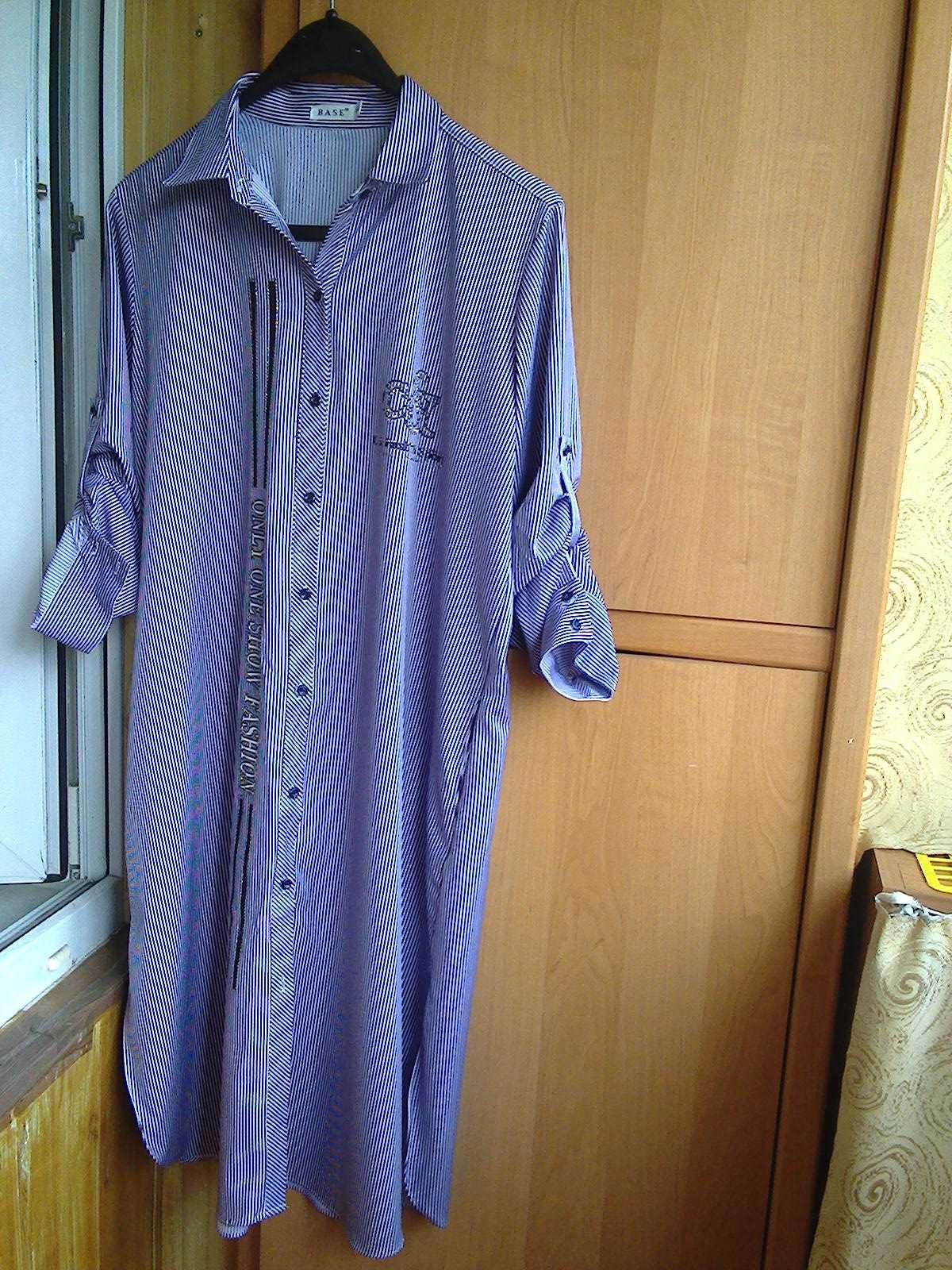 Продам женское платье-рубашку размер 50-52 новое