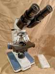 Mikroskop biolog. 1000x AmScope LED XY dwuoczny pzo studar zeiss delta